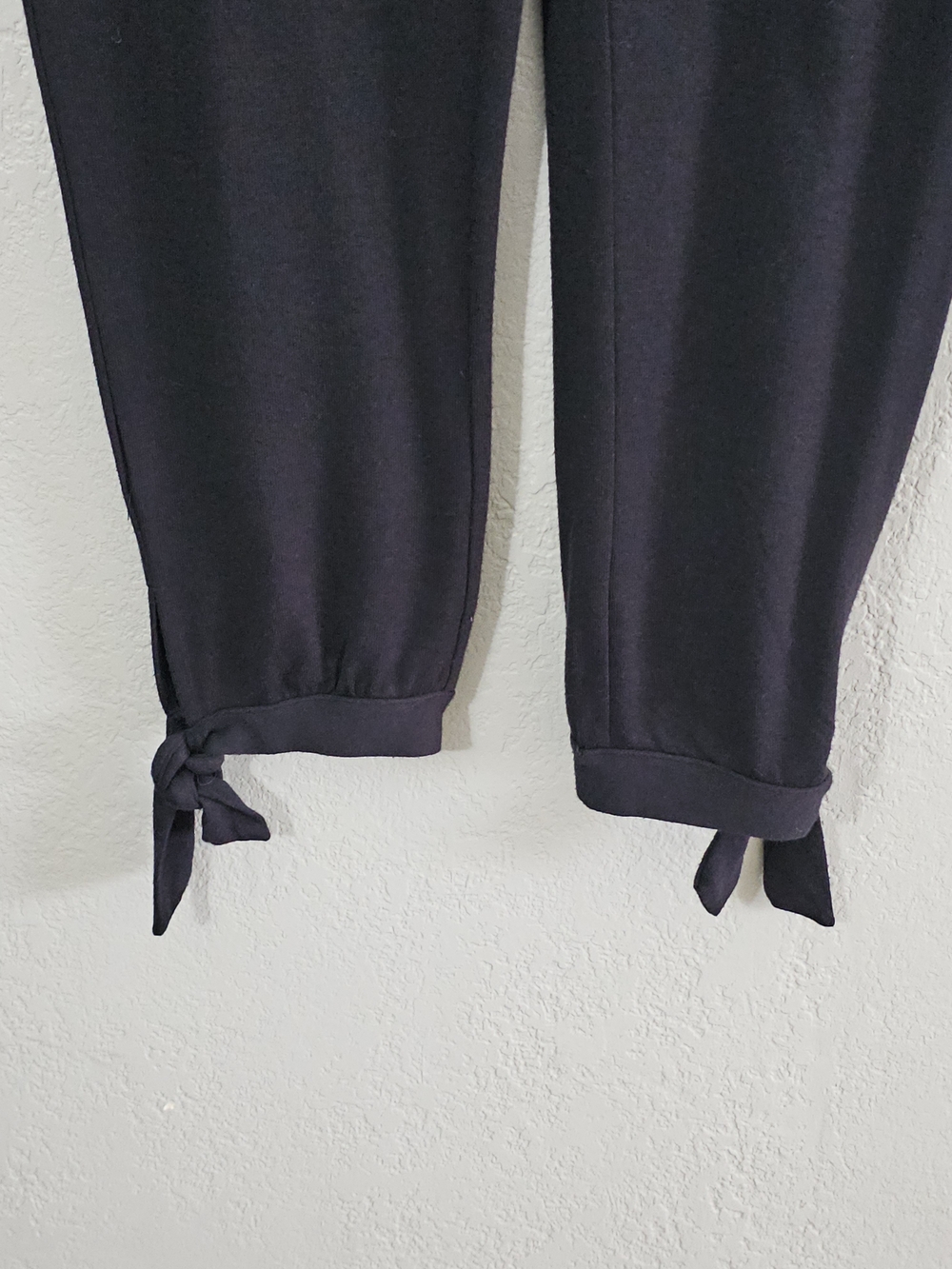 UGG Fallon Pajama Pants Womens Large Black Ties at Ankle Pull On Elastic Waist - Picture 3 of 7